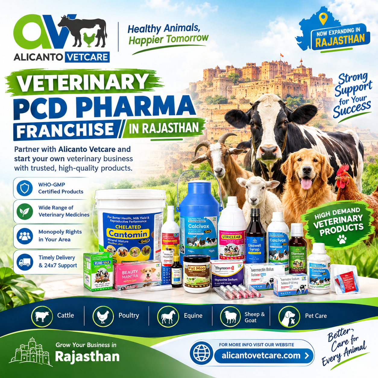 Veterinary PCD Pharma Franchise in Rajasthan